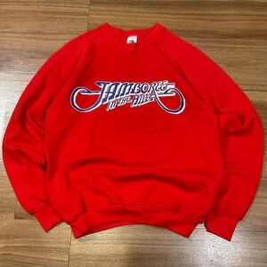 Vintage Jamboree In The Hills Red size Large Crewneck Sweater